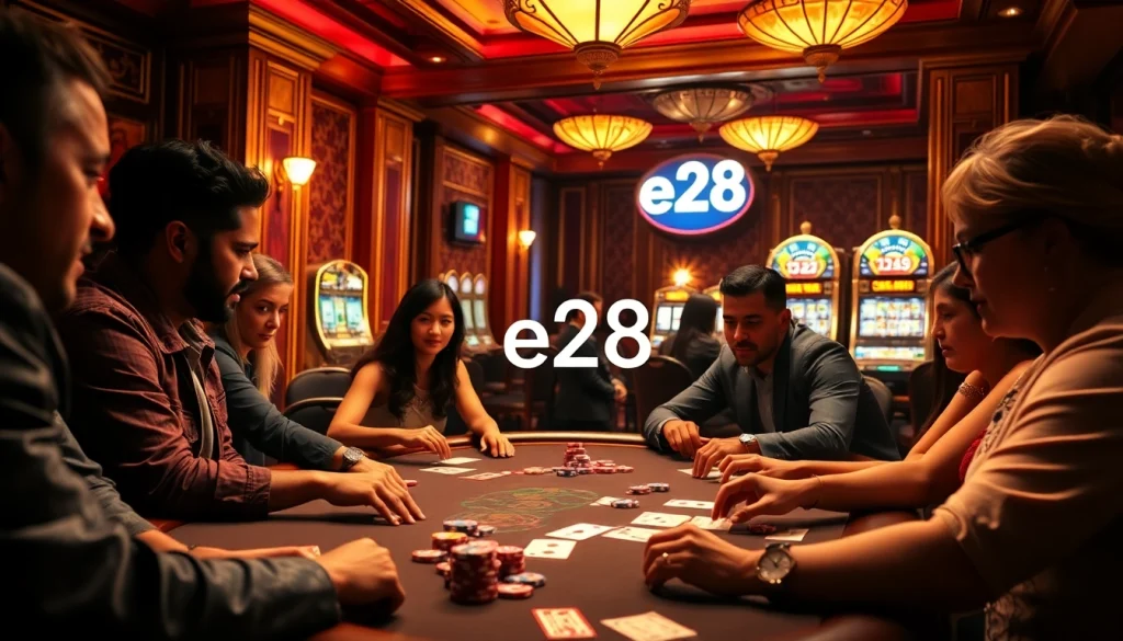 Experience the thrill of high-stakes poker at e28 casino, where every hand can lead to a winning opportunity.