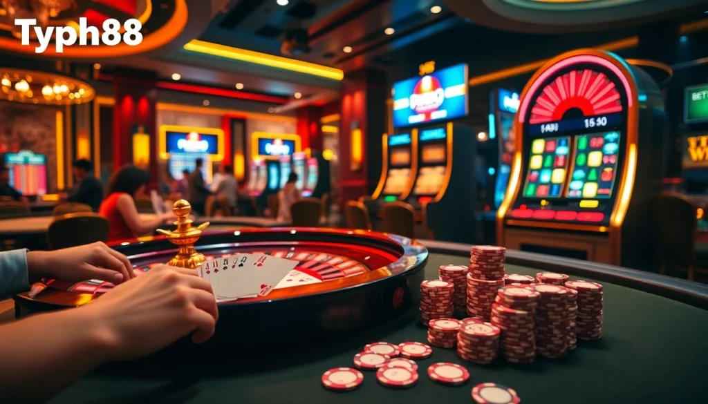 Join the thrill at Typhu88 casino with vibrant games and betting excitement.